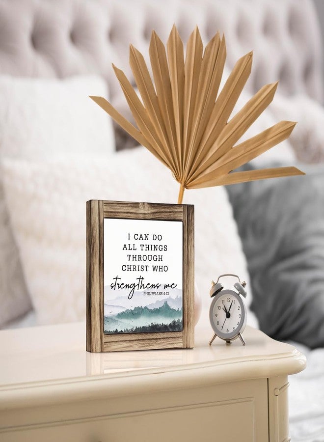 HiLus I Can Do All Things Through Christ Who Strengthens Me, Christian Decor Sign, Philippians 4:13 Scripture Sign, Decorative Plaque Box Sign, Scenery Decor, Religious Decor, Christian Home Decor - Image 4